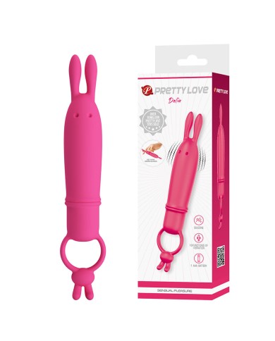 PRETTY LOVE - DELIA VIBRATEUR RABBIT AVEC ANNEAU DE RÉSISTANCE