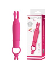 PRETTY LOVE - DELIA VIBRATEUR RABBIT AVEC ANNEAU DE RÉSISTANCE