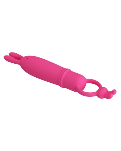 PRETTY LOVE - DELIA VIBRATEUR RABBIT AVEC ANNEAU DE RÉSISTANCE