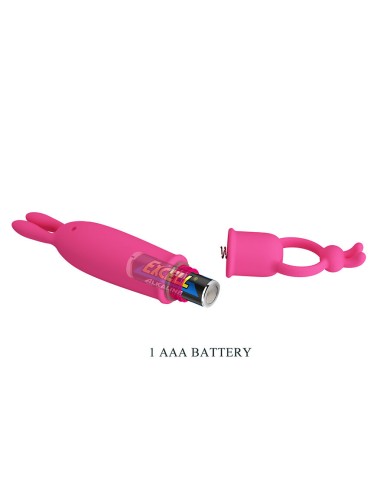 PRETTY LOVE - DELIA VIBRATEUR RABBIT AVEC ANNEAU DE RÉSISTANCE