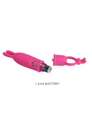 PRETTY LOVE - DELIA VIBRATEUR RABBIT AVEC ANNEAU DE RÉSISTANCE