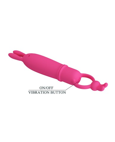 PRETTY LOVE - DELIA VIBRATEUR RABBIT AVEC ANNEAU DE RÉSISTANCE