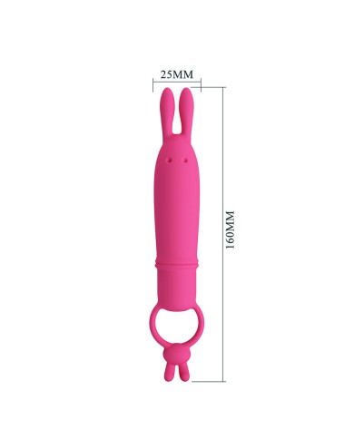 PRETTY LOVE - DELIA VIBRATEUR RABBIT AVEC ANNEAU DE RÉSISTANCE