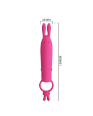 PRETTY LOVE - DELIA VIBRATEUR RABBIT AVEC ANNEAU DE RÉSISTANCE