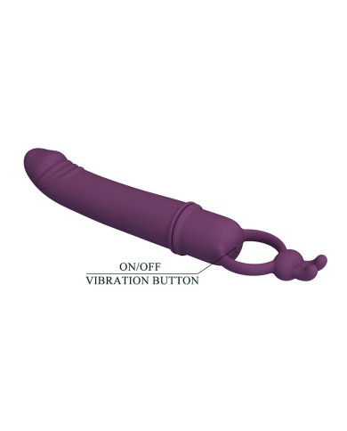 PRETTY LOVE - CORA VIBRATEUR EN FORME DE PÉNIS AVEC ANNEAU DE RÉSISTANCE