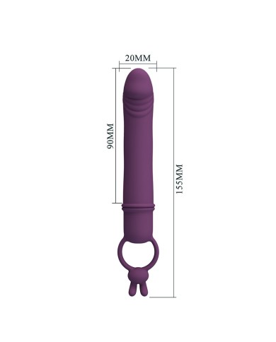 PRETTY LOVE - CORA VIBRATEUR EN FORME DE PÉNIS AVEC ANNEAU DE RÉSISTANCE