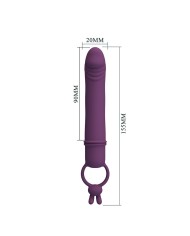PRETTY LOVE - CORA VIBRATEUR EN FORME DE PÉNIS AVEC ANNEAU DE RÉSISTANCE