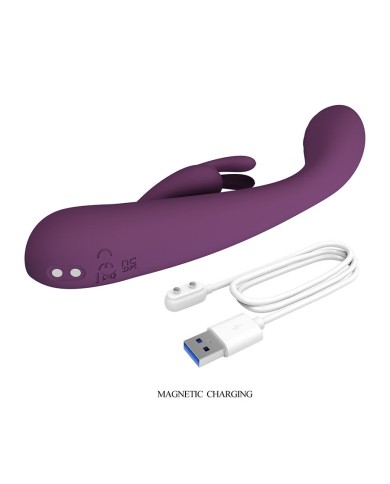 PRETTY LOVE - EMMA VIBRATEUR VIOLET RABBIT AVEC STIMULATEUR