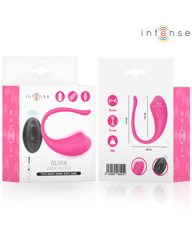 INTENSE - ŒUF VIBRANT OLIVIA PINK AVEC TÉLÉCOMMANDE