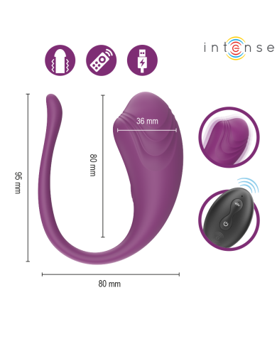 INTENSE - OLIVIA ŒUF VIBRANT PURPLE AVEC TÉLÉCOMMANDE
