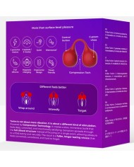 SNAIL VIBE - TWINN VIBRATEUR À DOIGTS CERISE