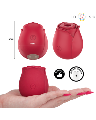 INTENSE - CAMELLIA SUCCION CLITORIALE ROSE PAR WAVES BORDEAUX