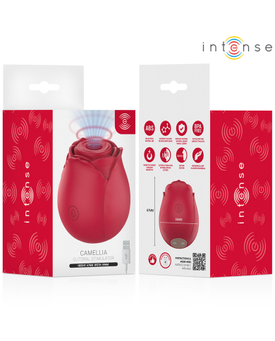 INTENSE - CAMELLIA SUCCION CLITORIALE ROSE PAR WAVES BORDEAUX