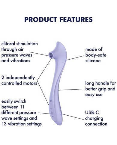 SATISFYER - EASY LOVER VIBRADOR & ESTIMULADOR AIR PULSE