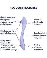 SATISFYER - EASY LOVER VIBRADOR & ESTIMULADOR AIR PULSE