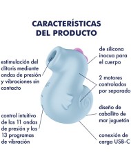 SATISFYER - SEA PONY VIBRADOR & ESTIMULADOR AIR PULSE