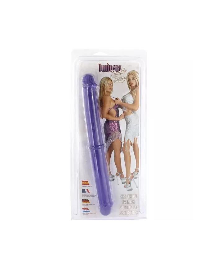 SEVEN CREATIONS - DOUBLE PÉNIS 30 CM VIOLET SEVEN CREATIONS - DOUBLE PÉNIS 30 CM VIOLET