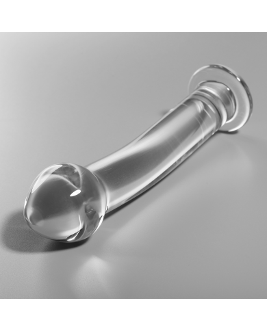 NEBULA SERIES BY IBIZA - MODÈLE 11 GODE EN VERRE BOROSILICATE CLAIR 16 CM -O- 3 CM