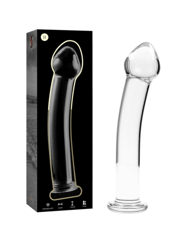 NEBULA SERIES BY IBIZA - MODÈLE 11 GODE EN VERRE BOROSILICATE CLAIR 16 CM -O- 3 CM