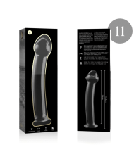 NEBULA SERIES BY IBIZA - MODÈLE 11 GODE EN VERRE BOROSILICATE CLAIR 16 CM -O- 3 CM