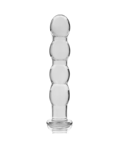 NEBULA SERIES BY IBIZA - MODÈLE 10 GODE EN VERRE BOROSILICATE CLAIR 16.5 CM -O- 3.5 CM