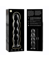 NEBULA SERIES BY IBIZA - MODÈLE 10 GODE EN VERRE BOROSILICATE CLAIR 16.5 CM -O- 3.5 CM