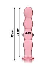 NEBULA SERIES BY IBIZA - MODÈLE 10 GODE EN VERRE BOROSILICATE CLAIR 16.5 CM -O- 3.5 CM