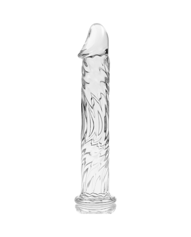 NEBULA SERIES BY IBIZA - MODÈLE 12 GODE EN VERRE BOROSILICATE CLAIR 17 CM -O- 3.5 CM