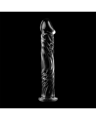 NEBULA SERIES BY IBIZA - MODÈLE 12 GODE EN VERRE BOROSILICATE CLAIR 17 CM -O- 3.5 CM