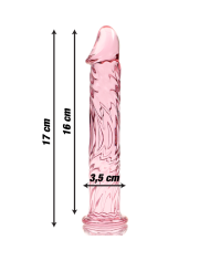 NEBULA SERIES BY IBIZA - MODÈLE 12 GODE EN VERRE BOROSILICATE CLAIR 17 CM -O- 3.5 CM