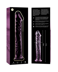 NEBULA SERIES BY IBIZA - MODÈLE 12 GODE EN VERRE BOROSILICATE CLAIR 17 CM -O- 3.5 CM