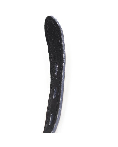 OHMAMA FETISH - BÂILLON BALLE EN SILICONE AVEC CEINTURE EN CUIR (CADENAS INCLUS)