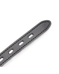 OHMAMA FETISH - BÂILLON BALLE EN SILICONE AVEC CEINTURE EN CUIR (CADENAS INCLUS)