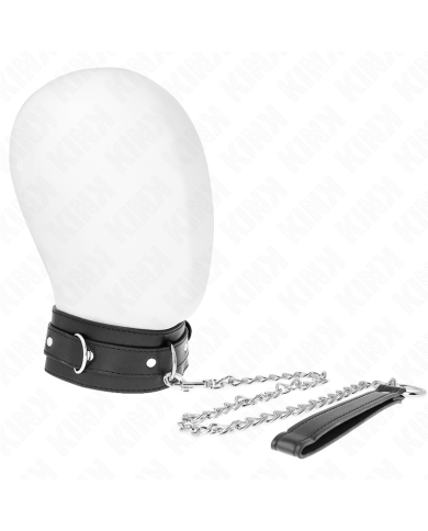 KINK - COLLIER AVEC CEINTURE 65 CM AVEC SANGLE NOIR 54 X 4,5 CM