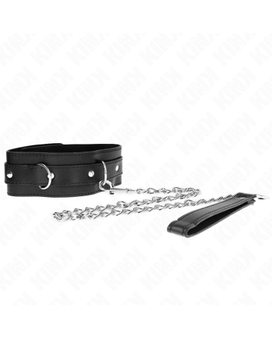 KINK - COLLIER AVEC CEINTURE 65 CM AVEC SANGLE NOIR 54 X 4,5 CM
