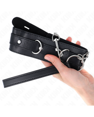 KINK - COLLIER AVEC CEINTURE 65 CM AVEC SANGLE NOIR 54 X 4,5 CM