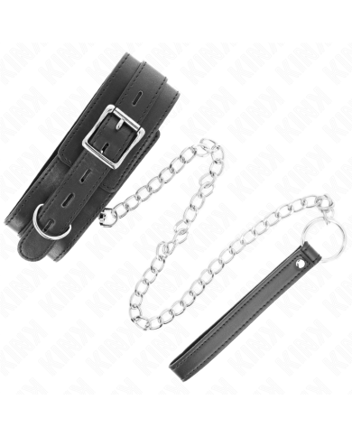 KINK - COLLIER AVEC CEINTURE 65 CM AVEC SANGLE NOIR 54 X 4,5 CM