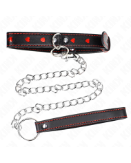 KINK - COLLIER AVEC BRACELET 65 CM DÉTAILS COEUR 52,5 X 2,5 CM