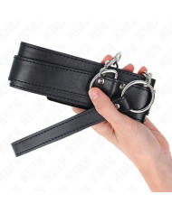 KINK - COLLIER AVEC BRACELET 65 CM BOUCLES ARGENT RÉGLABLES 33-46 CM X 5,5 CM
