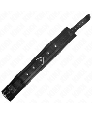 KINK - COLLIER AVEC BRACELET IMITATION CUIR ÉPONGE MODÈLE 1 RÉGLABLE 37-54 CM X 3 CM