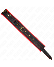 KINK - COLLIER AVEC BRACELET IMITATION CUIR ÉPONGE MODÈLE 2 RÉGLABLE 37-54 CM X 3 CM