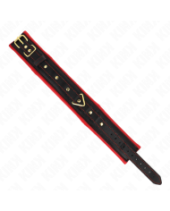 KINK - COLLIER AVEC LAISSE EN TISSU UNI AJUSTABLE 33-48 CM X 5,7 CM