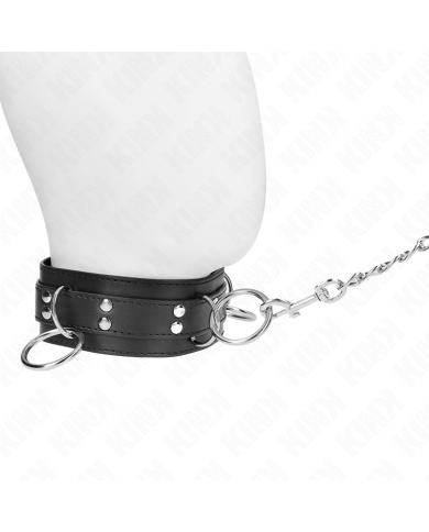 KINK - COLLIER ESCLAVAGE 3 ANNEAUX AVEC SANGLE 80 CM 53 X 5 CM
