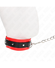 KINK - COLLIER MODÈLE BASIC AVEC LAISSE 65 CM MODÈLE 3 ROUGE 53 X 5 CM