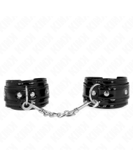 KINK - POIGNETS EN NÉOPRÈNE BRILLANT AJUSTABLES 17-24 CM X 4,5 CM