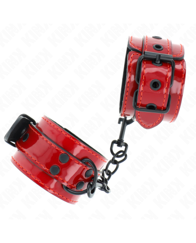 KINK - POIGNETS ROUGE FONCÉ 23 X 5 CM