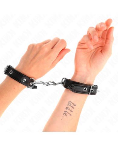 KINK - MINI BRACELETS NOIR AVEC CLOUS RÉGLABLES 16-22 CM X 2 CM