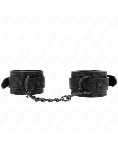 KINK - POIGNETS RECOUVERTS DE DENTELLE FONCÉE RÉGLABLE NOIR 19-26 CM