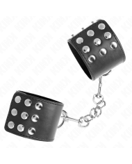 KINK - APPUI-POIGNETS AVEC BOUTON-PRESSION NOIR RÉGLABLE 19-24 CM X 5,5 CM