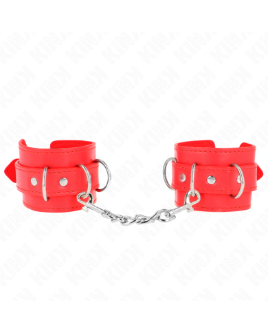 KINK - 3 APPAREILS-POIGNETS AJUSTABLES ROUGE 17,5-25 CM X 6 CM